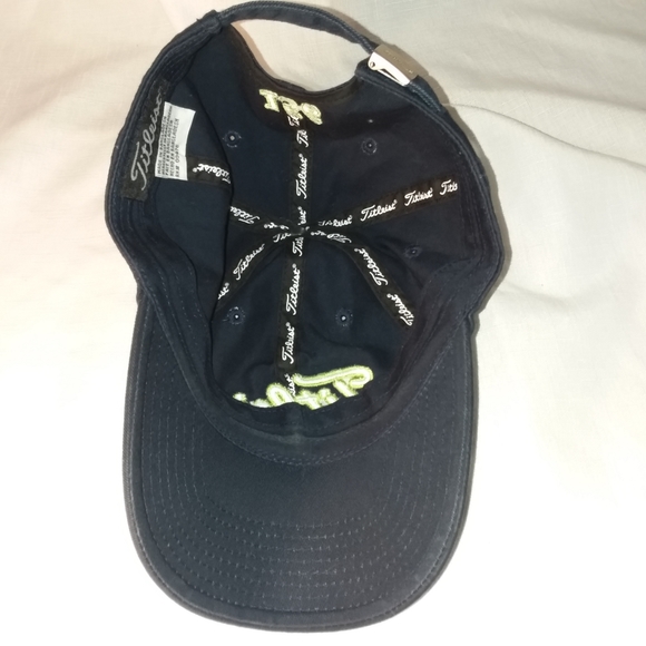 Titleist 156 Golf Baseball Cap Cotton Embroidered Dark Blue Strap Back Hat OSFM - Picture 9 of 15